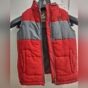Lee 7 XL Red and Gray Puffer Vest